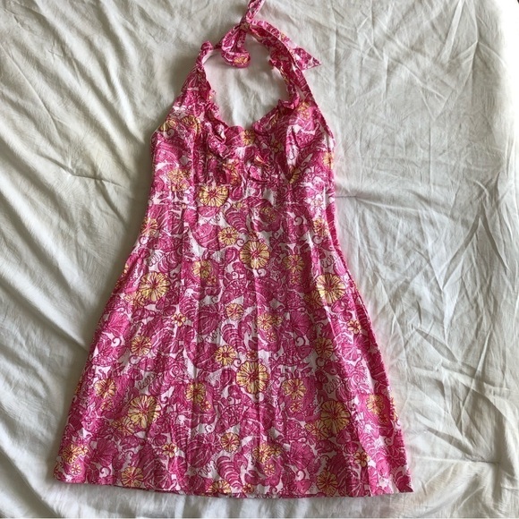 Lilly Pulitzer Lavin Chum Bucket Halter Dress - Picture 2 of 12